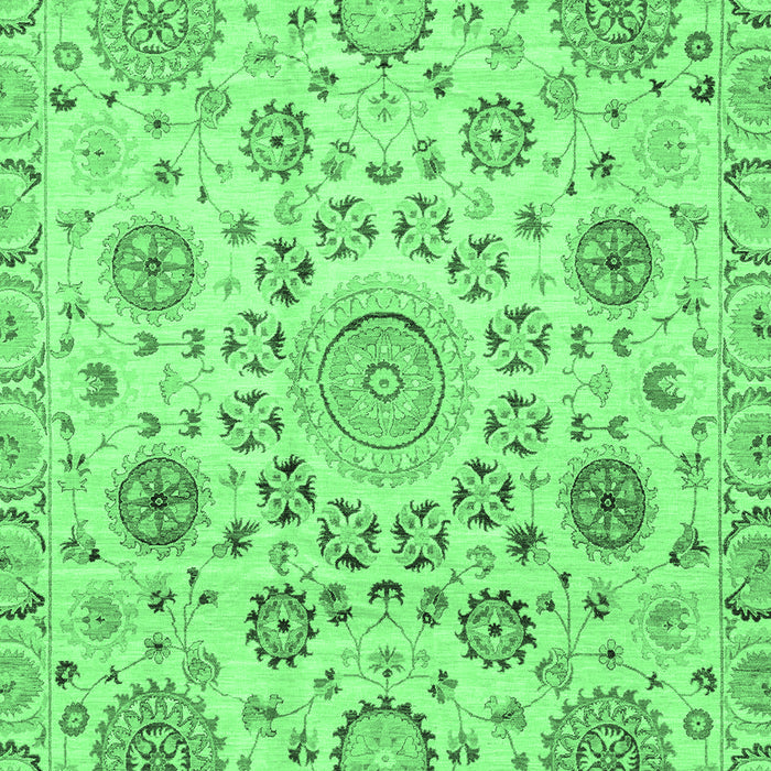 Machine Washable Abstract Emerald Green Modern Area Rugs, wshabs3915emgrn