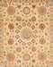 Machine Washable Abstract Orange Rug, wshabs3915