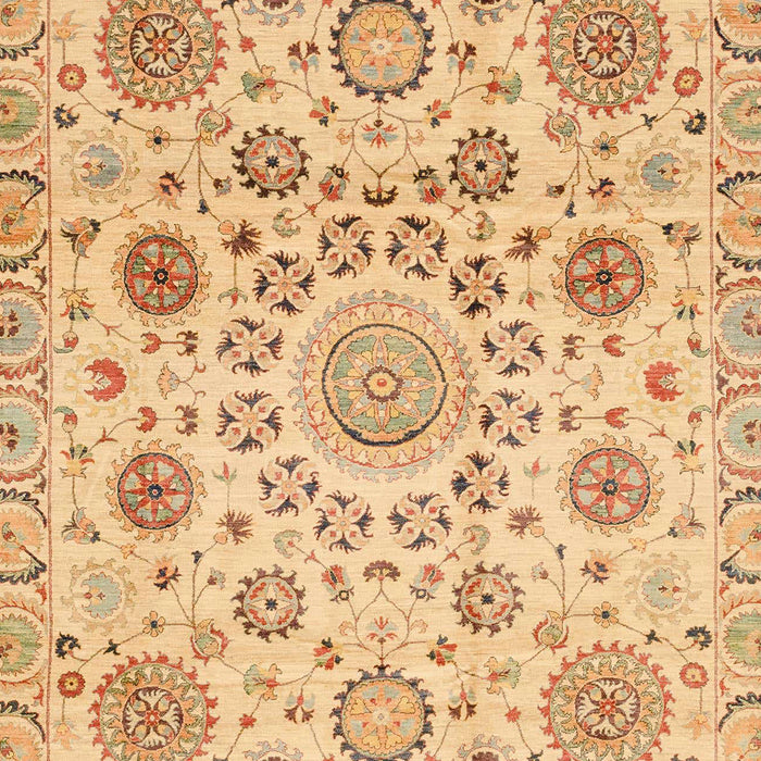 Machine Washable Abstract Orange Rug, wshabs3915