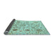 Sideview of Abstract Light Blue Modern Rug, abs3915lblu