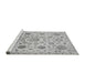 Sideview of Machine Washable Abstract Gray Modern Rug, wshabs3915gry