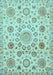 Machine Washable Abstract Light Blue Modern Rug, wshabs3915lblu