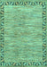 Abstract Turquoise Modern Rug, abs3916turq