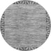 Round Machine Washable Abstract Gray Modern Rug, wshabs3916gry