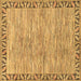 Square Abstract Brown Modern Rug, abs3916brn