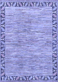 Abstract Blue Modern Rug, abs3916blu