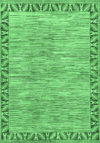 Abstract Emerald Green Modern Rug, abs3916emgrn