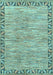 Machine Washable Abstract Light Blue Modern Rug, wshabs3916lblu