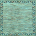 Square Machine Washable Abstract Light Blue Modern Rug, wshabs3916lblu