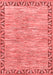 Abstract Red Modern Area Rugs