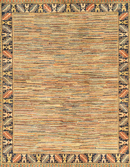 Abstract Light Brown Modern Rug, abs3916