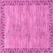 Square Abstract Pink Modern Rug, abs3916pnk