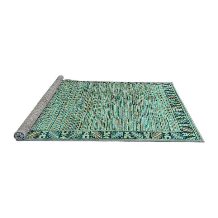 Sideview of Machine Washable Abstract Light Blue Modern Rug, wshabs3916lblu