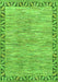 Machine Washable Abstract Green Modern Area Rugs, wshabs3916grn