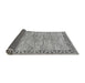 Sideview of Abstract Gray Modern Rug, abs3916gry