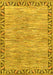 Abstract Yellow Modern Rug, abs3916yw