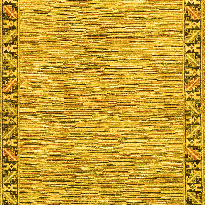 Abstract Yellow Modern Rug, abs3916yw