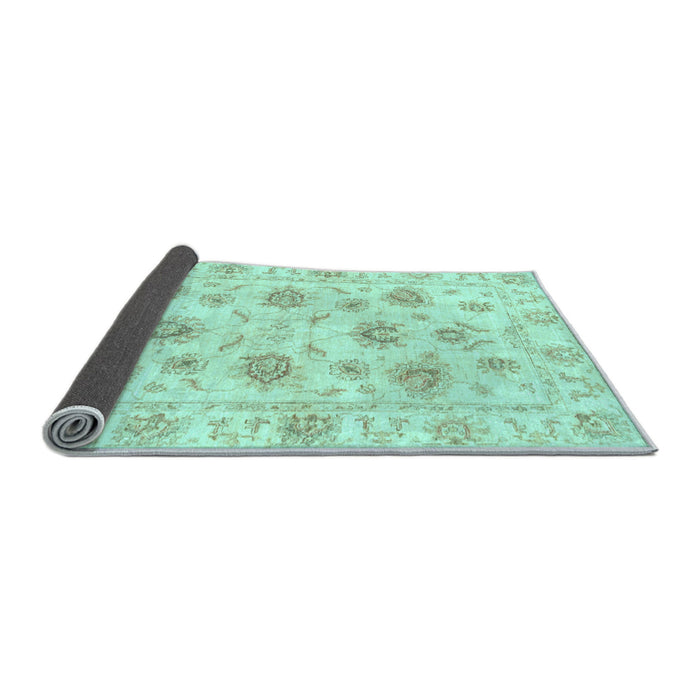 Sideview of Oriental Light Blue Traditional Rug, abs3917lblu