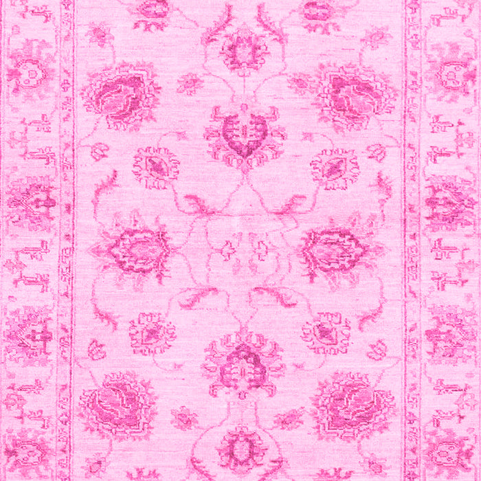 Machine Washable Oriental Pink Traditional Rug, wshabs3917pnk