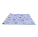 Sideview of Machine Washable Oriental Blue Traditional Rug, wshabs3917blu