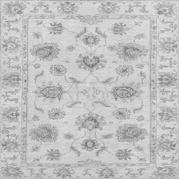 Square Oriental Gray Traditional Rug, abs3917gry