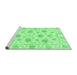 Sideview of Machine Washable Oriental Emerald Green Traditional Area Rugs, wshabs3917emgrn