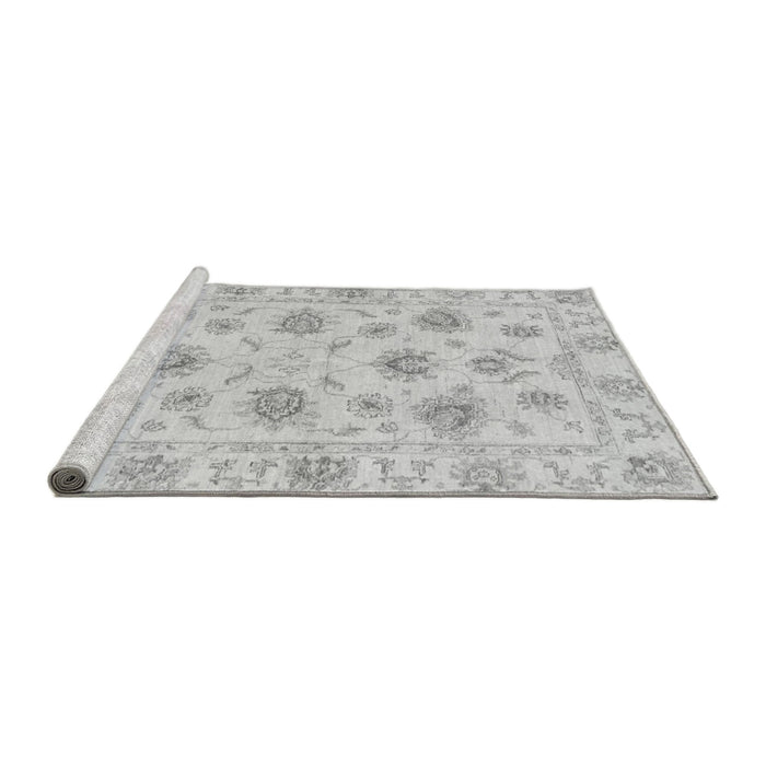 Sideview of Machine Washable Oriental Gray Traditional Rug, wshabs3917gry