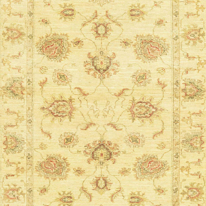 Machine Washable Abstract Mustard Yellow Rug, wshabs3918