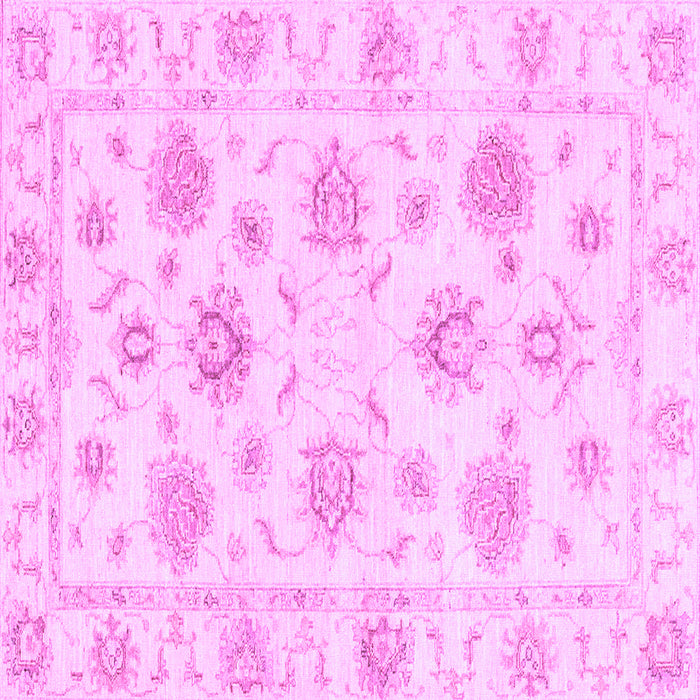 Square Oriental Purple Traditional Rug, abs3918pur