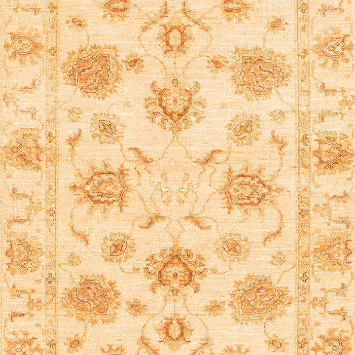 Machine Washable Oriental Orange Traditional Area Rugs, wshabs3918org