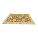 Sideview of Machine Washable Abstract Yellow Rug, wshabs3919