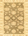 Machine Washable Abstract Yellow Rug, wshabs3919