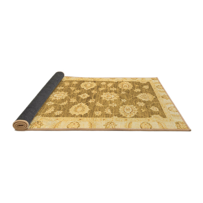 Sideview of Oriental Brown Traditional Rug, abs3919brn