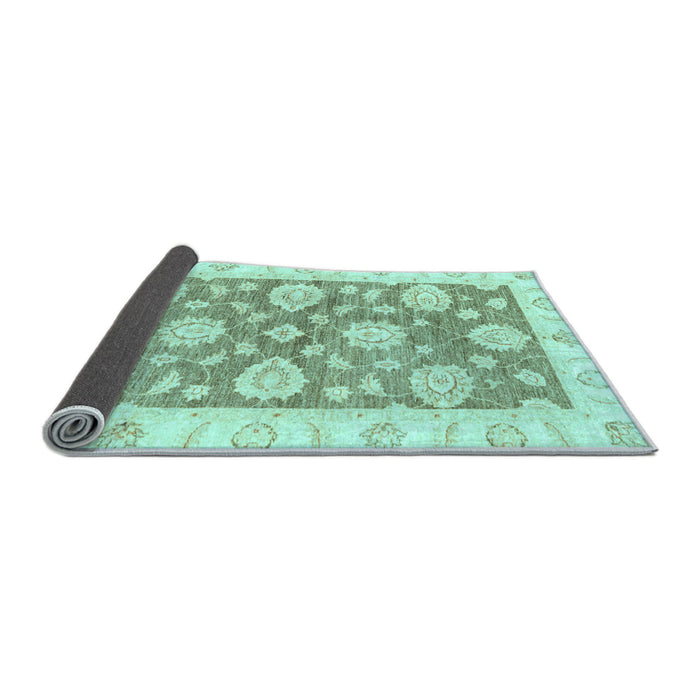 Sideview of Oriental Light Blue Traditional Rug, abs3919lblu