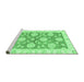 Sideview of Machine Washable Oriental Emerald Green Traditional Area Rugs, wshabs3919emgrn