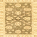 Square Abstract Yellow Oriental Rug, abs3919