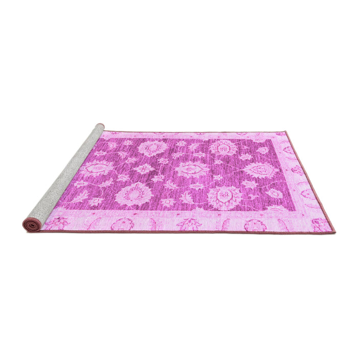 Sideview of Machine Washable Oriental Purple Traditional Area Rugs, wshabs3919pur