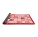 Checkered Red Modern Area Rugs