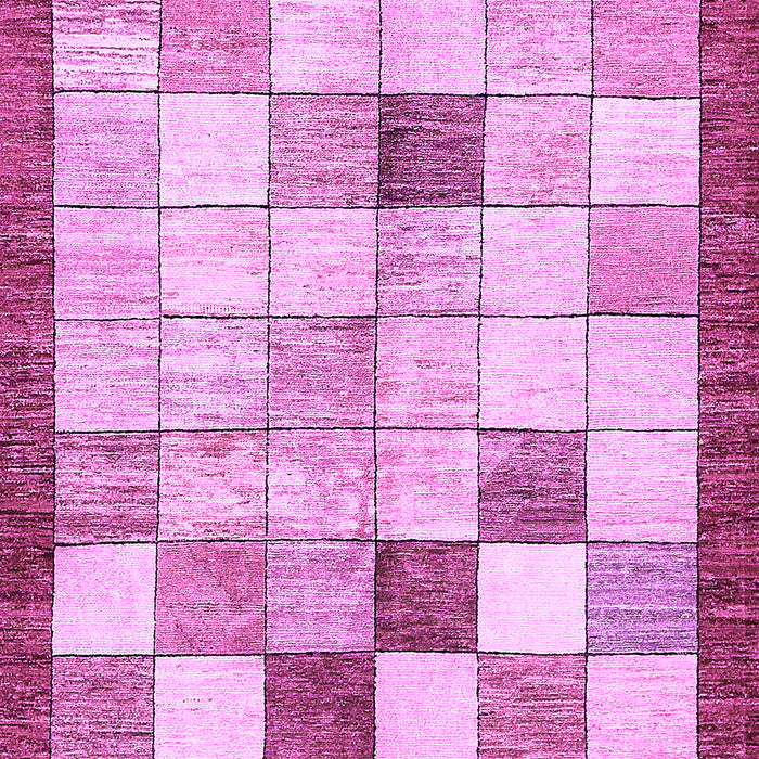 Machine Washable Checkered Purple Modern Area Rugs, wshabs391pur