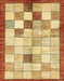 Abstract Red Checkered Rug, abs391