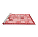 Modern Red Washable Rugs