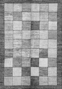 Checkered Gray Modern Rug, abs391gry