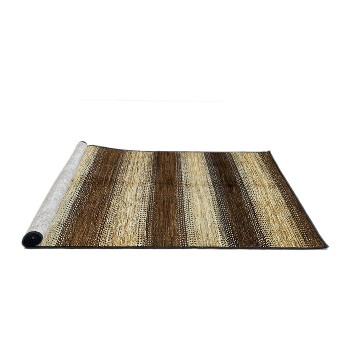 Sideview of Machine Washable Abstract Night Red Rug, wshabs392