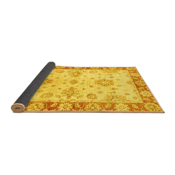 Sideview of Oriental Yellow Traditional Rug, abs3920yw