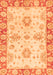 Machine Washable Oriental Orange Traditional Area Rugs, wshabs3920org