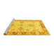 Sideview of Machine Washable Oriental Yellow Traditional Rug, wshabs3920yw