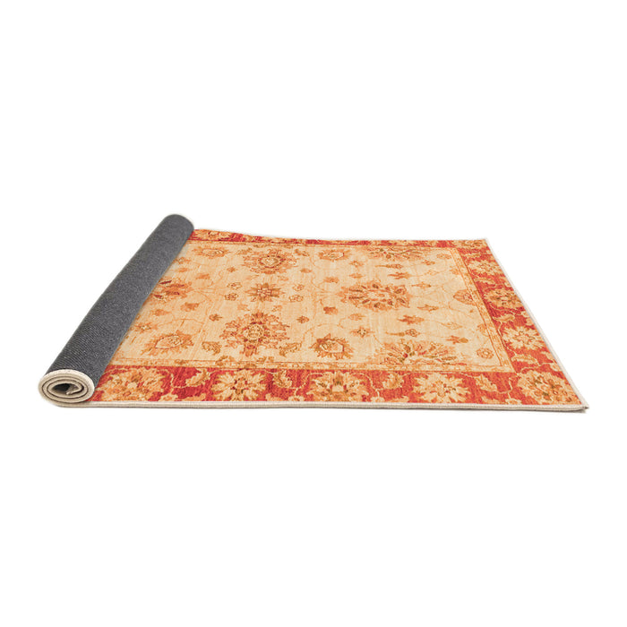 Sideview of Oriental Orange Traditional Rug, abs3920org