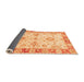 Sideview of Oriental Orange Traditional Rug, abs3920org