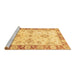 Sideview of Machine Washable Oriental Brown Traditional Rug, wshabs3920brn