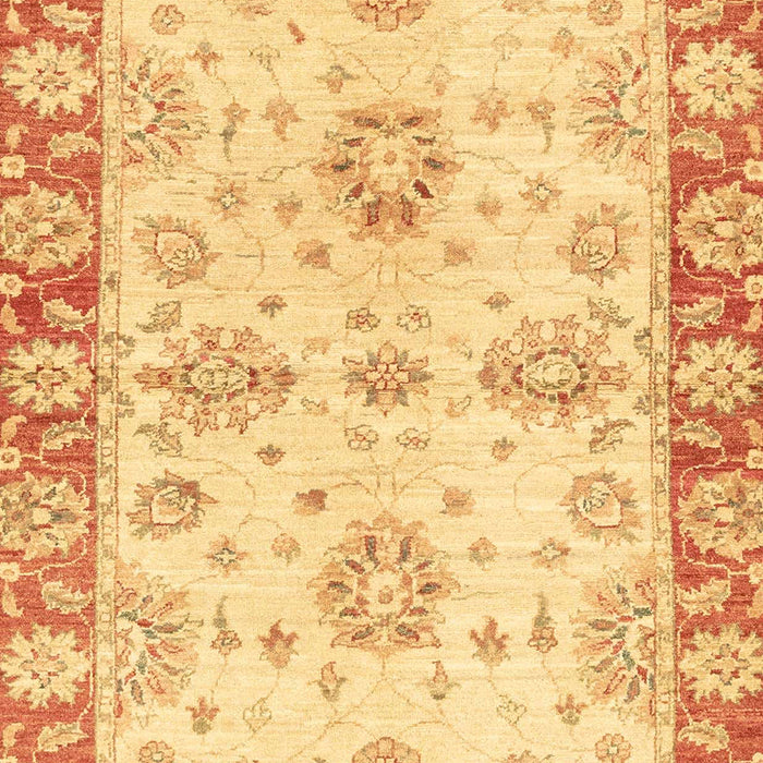 Abstract Chrome Gold Yellow Oriental Rug, abs3920